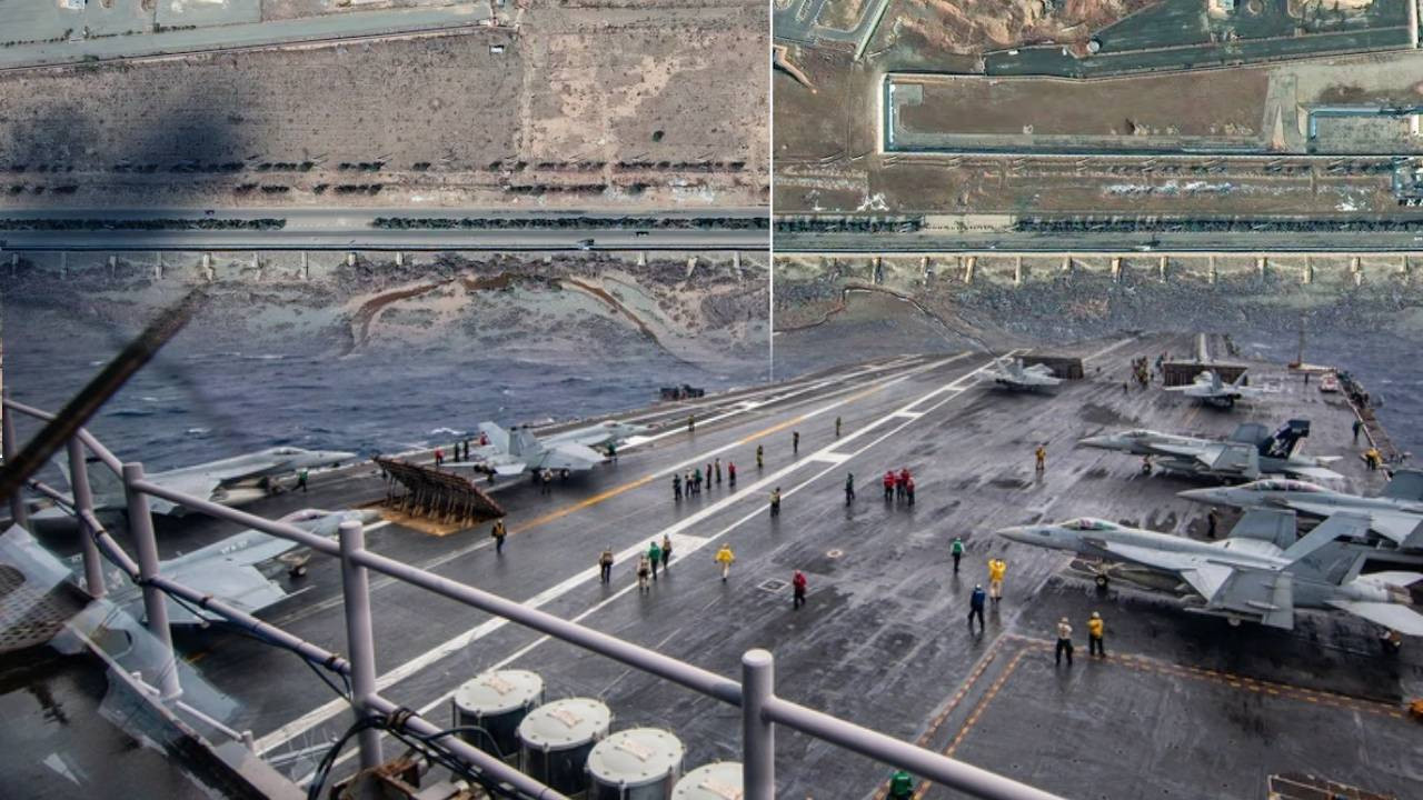 İran savaşa nasıl hazırlanıyor? Uydudan görüntülendi:

ABD'nin Irak işgali sonrası yaptığı en büyük yığınak