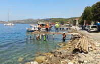 Marmaris'te kaçak iskeleler yıkılıyor