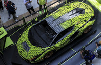 LEGO'nun gerçek boyutlu Lamborghini Sian FKP 37 modeli İstanbul'da