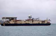 Karadeniz'e doğal gaz borularını yerleştirecek gemi Filyos Limanı'nda