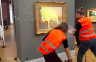 İklim aktivistleri bu kez de Monet'in tablosunu hedef aldı