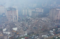 Kahramanmaraş'taki kurtarma çalışmaları havadan görüntülendi