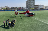 Depremzede hasta Adıyaman'dan helikopterle Diyarbakır'a sevk edildi