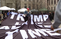 Trump destekçileri ve karşıtları arasında arbede