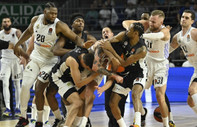 Fotoğraflarla Real Madrid - Partizan maçındaki kavga