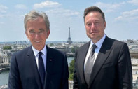 Dünyanın en zengin iki insanı buluştu: Elon Musk ve Bernard Arnault Paris'te yemek yedi