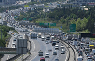 İstanbul'da bayram tatili öncesi trafik yoğunluğu