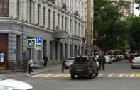 Rostov'da Wagner grubu savaşçıları sokaklarda​​​​​​​