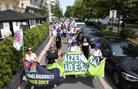 Portekiz'de işçiler fiyat artışlarına karşı zam talebiyle gösteri yaptı
