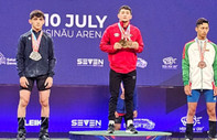 Burak Aykun 15 Yaş Altı ve Yıldızlar Avrupa Halter Şampiyonası'nda altın madalya kazandı