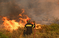Rodos Adası'nda orman yangını çıktı