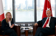 ABD'de temaslarını sürdüren Cumhurbaşkanı Erdoğan İtalya Başbakanı Meloni ile görüştü