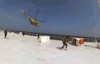 Husilerin Kızıldeniz'deki gemiyi ele geçirdiği görüntüler yayınlandı