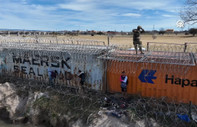 ABD-Meksika sınırındaki göçmen krizi dron ile görüntülendi