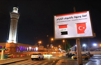 Irak'ta Cumhurbaşkanı Erdoğan'ın ziyareti öncesi caddelere Türk bayrakları asıldı