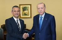 Erdoğan ile Özel görüşmesinden ilk fotoğraflar