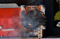 Sağlık Bilimleri Üniversitesi'nde yangın: Kubbe çöktü