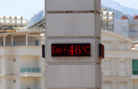 Antalya'da termometreler 46 dereceyi gördü