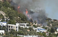 Bodrum'da maki yangını