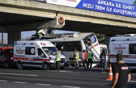 Ankara'da yolcu otobüsü köprü ayağına çarptı: 9 kişi öldü, 26 kişi yaralandı