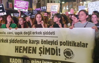 Kadın cinayetlerine karşı İstanbul'da protesto