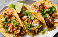 Kolay tavuklu taco