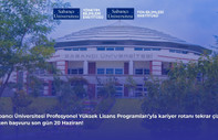 Sabancı Üniversitesi Profesyonel Yüksek Lisans Programları’yla kariyer rotanı tekrar çiz. Erken başvuru son gün 20 Haziran!