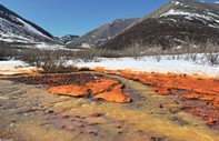 Alaska’da, Sibirya’da nehirler ‘paslandı’