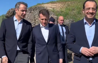 Güney Kıbrıs'ta üçlü zirve: Macron 'Hürmüz Boğazı' planını açıkladı