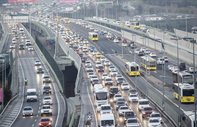 Sağanak ve Avrupa Ligi finali İstanbul'u felç etti: Trafik yoğunluğu %87