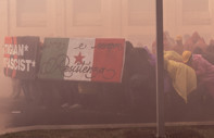 Aşırı sağcıların mitingi Milano'yu karıştırdı: Sol grupların protestosuna polis müdahalesi