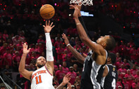 NBA finallerinde Knicks, 14 sayı geriden gelip Spurs'ü devirdi: Wembanyama yetmedi