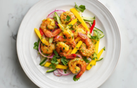 Mango salatalı tayland usulü karides
