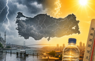 Türkiye’de iki mevsim birden: Bir yanda sağanak, bir yanda 42 derece sıcak