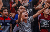 Enkazın arasında final heyecanı: Gazze’nin tercihi İspanya'ydı