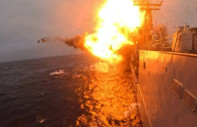ABD ordusu emekliye ayırdığı savaş gemisini füzeyle batırdı: USS Klakring'in son görüntüleri