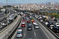 İstanbul'da bayramın ilk günü trafik yoğunluğu yüzde 63'ü gördü