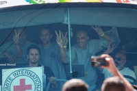 Serbest bırakılan Filistinliler, Ramallah'a vardı