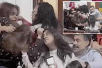 Meksika'da Kent Meclisi'nde 'saç saça baş başa' kavga