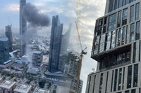 Görüntü Dubai'den: Körfez'deki finansın merkezine SİHA saldırısı