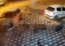 Isparta'da bir iş yerine iki yılda 9 kez araba çarptı