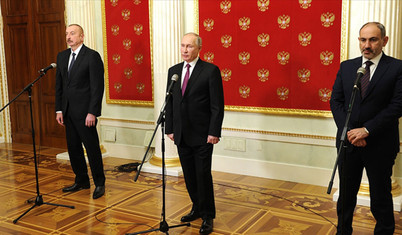 Putin, Aliyev ve Paşinyan ile Karabağ’ı görüştü