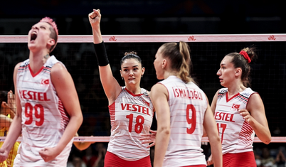 A Milli Kadın Voleybol Takımı, Belçika'yı 3-1 yendi