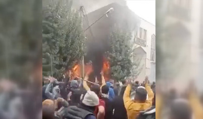 İran'daki gösterilerde hayatını kaybeden İsmail Mevludi için protesto