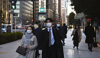 Japonya'da toplam Covid-19 vaka sayısı 30 milyonu geçti