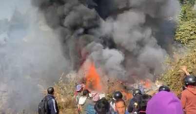 Nepal'de 72 kişiyi taşıyan ATR 72 tipi uçak düştü