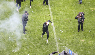 Bursaspor-Amedspor maçından dikkat çeken görüntüler
