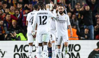 Barcelona'yı deplasmanda 4-0 yenen Real Madrid Kral Kupası'nda finale kaldı