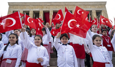 Anıtkabir'de 23 Nisan kutlamaları