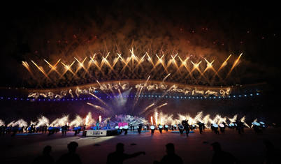 Atatürk Olimpiyat Stadı'nda görsel şölen